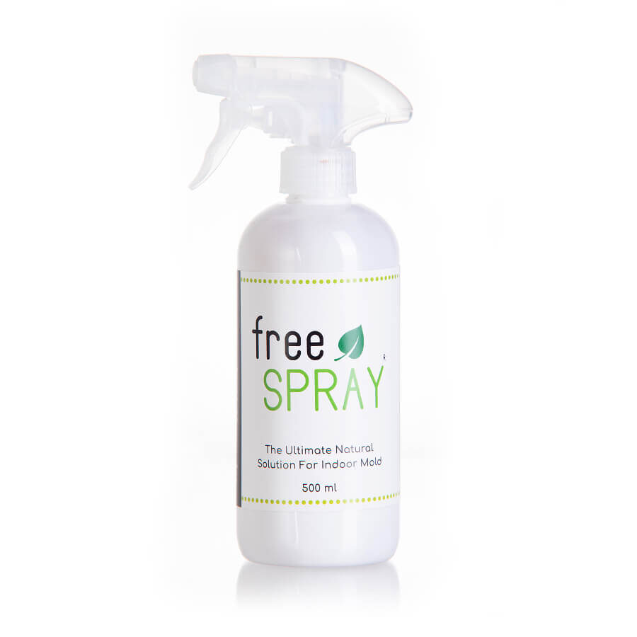 Free Spray bottle - natural mold remover and air purifier for safe home use